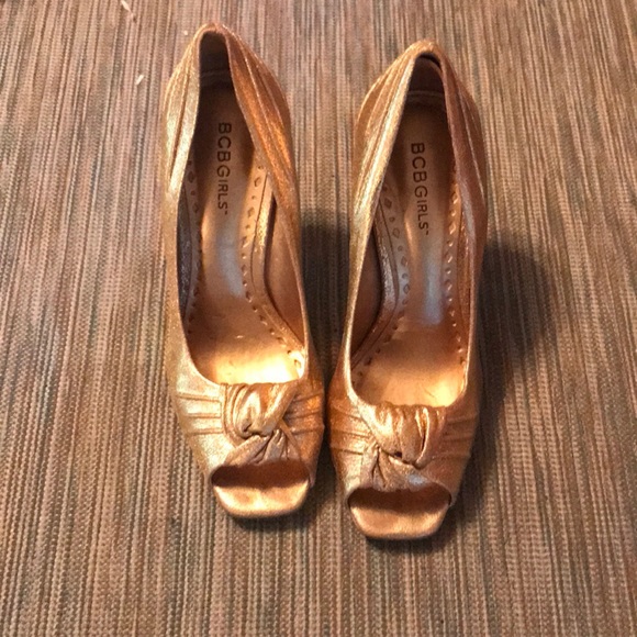 girls gold heels